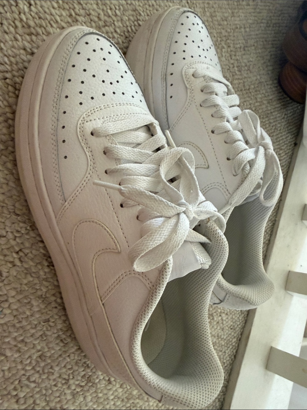 Nike Women’s All-White Low Top Sneakers